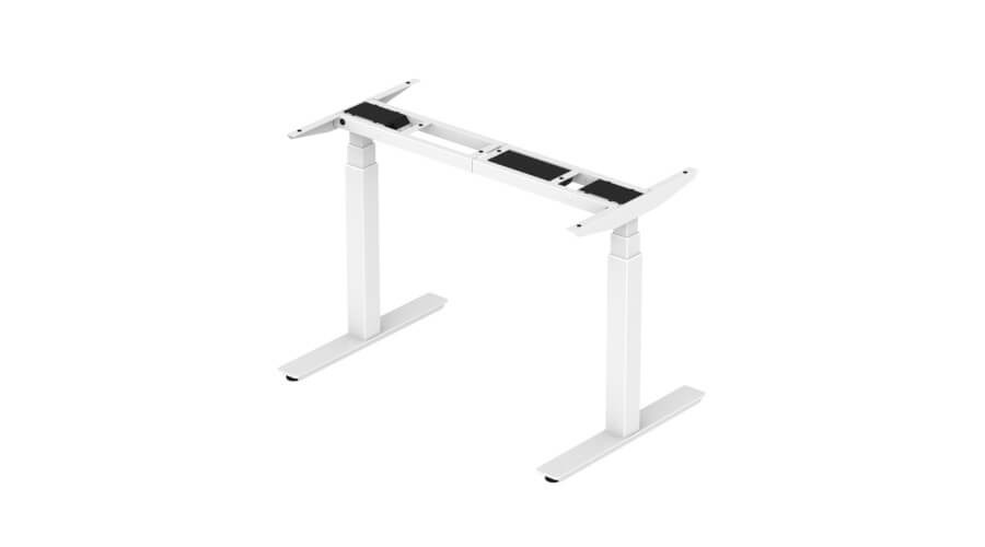 Bureau assis-debout électrique TEK22 avec plateau en bois